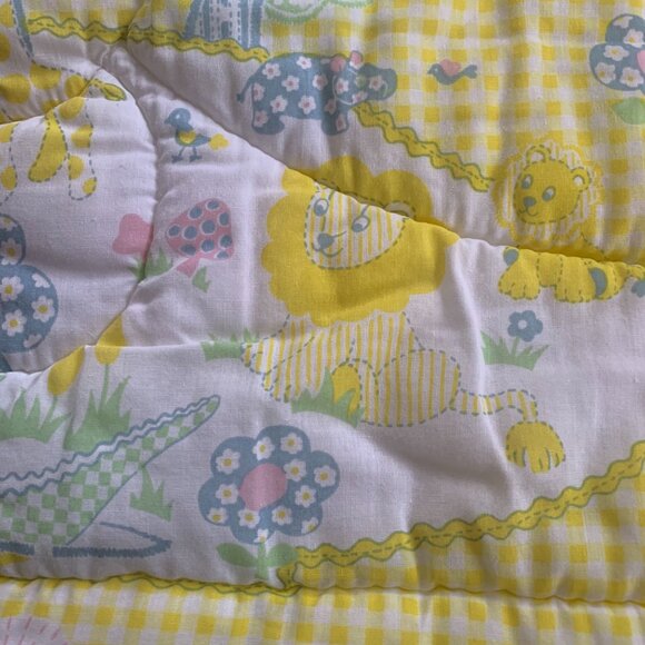 Vintage Pastel Kitsch Animal Print Toddler Sleeping Bag - Picture 9 of 9